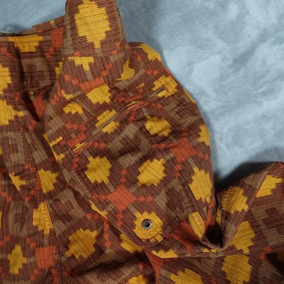 Patagonia Geometric Pattern Board Shorts Mens 35 8” Swim Beach Outdoors Brown - Picture 5 of 9